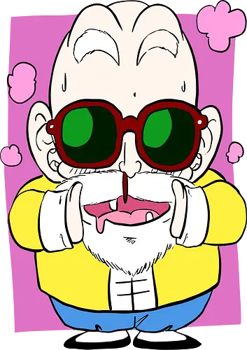 master kami - cartoon, character, sunglasses, bald, humor, purple, rectangle, gray background, expression, pop of color