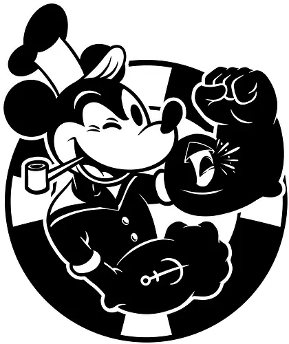 Animation Mouse Sailor - Rat, Classic, Vintage, Retro Vintage, Retro, Animation, Pipe, Tattoos, Tattoo, Mashup, Fun, Funny