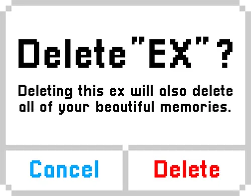 delete ex - love, hate, delete, ex, girlfriend, relationship, chat