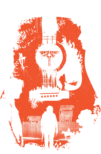 Take On Me - tlou season 2, guitar, ellie, joel, tommy, season 2, orange, jackson city, guitarist, gift for musician