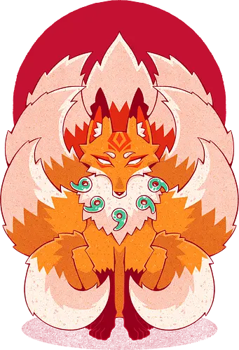 KITSUNE - kitsune, japan, japanese, fox, nine tailed fox, asian, spirit, spiritual