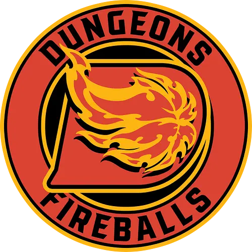 RPG Dungeons Fireballs - Rpg, Role-play, Role-playing, Dungeon Master, Dungeon, Fireball, Magic, Magical, Magician, Wizard, Sports, Logo, game, board game, tabletop