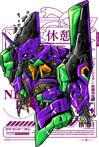 wild violet  - robot, mecha, japaneseart, mechanics, humanoid, futuristic, cyberpunk, artwear, streetwear, monster