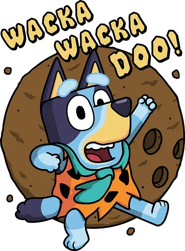 Wacka Wacka Doo! - bluey, the-flintstones, fred, mashup, dogs, cartoon, series