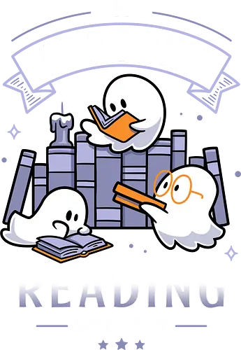 Spooky Reading Society - book lover, bookworm, halloween vibes, spooky season, cute ghosts, gothic, horror, library, reading is magic, fall aesthetic, quirky, Paranormal, cozy, paranormal, boo