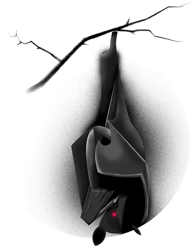 Verfluchte Fledermaus - Fledermaus, Bat, Halloween, Horror, goth, Mond, spooky, creepy