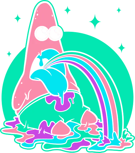 Star Cartoon Psychedelic - tv show, cartoon, Psychedelic, fun, funny, animation, animated, marine, Trip, tripping, colorful
