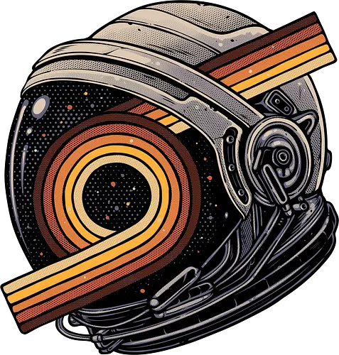 The Space is calling - Retro, astronaut, astronauts, space, outer space, galaxy, retro
