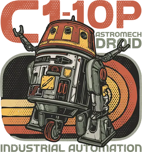 Astromech Droid - Film, movie, galactic, galaxy, science fiction, sci-fi, space, robots