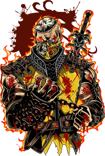 Scorpion - MK, Kombat, Scorpion, game, gamon
