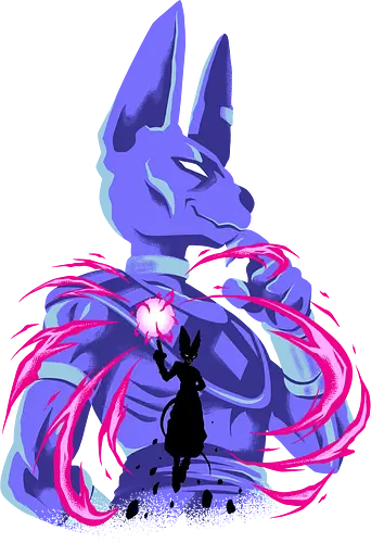 god of chaos - anime, manga, cat, egypt, superpower, silhouete, art, songoku, Dragon, saiyan, berus