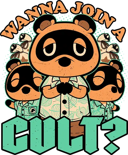 Raccoon Island Cult - Animal, Animals, Cute, Cute Animals, Tanuki, Raccoons, Raccoon, Video Game, Video Games, Game, Games, Dark, Dark Humor, Dark Comedy, Cult, Occult, Occultism, Farming, Adventure, Island, Gaming, Join Me, Join