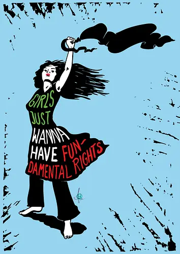 Girls just wanna have fundamental rights - blue