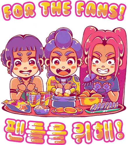 FOR THE FANS! - kpop demon hunters, k pop, demon hunters, cute, kawaii, zoey, mira, rumi, huntrx, huntrix