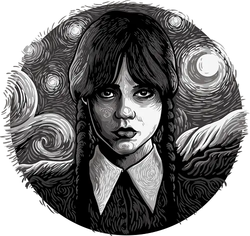 Paint It Black - vangogh, horror, halloween