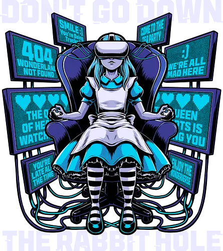 Girl Cyberpunk Adventure - Alice, Cyberpunk, Adventure, Fantasy, Classic, Classic Animation, Book, Books, Digital World, Digital, Cyber, Technology, Animation, Computer, Social Media, Artificial Intelligence, Vr, Revolution, Political