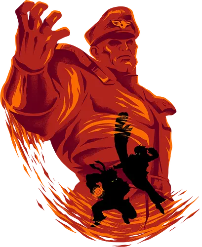 big boss - streetfighter, akuma, mbison, ryu, ken, fighter, game, 80s, cool, attack, versus