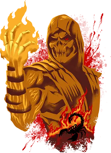 hell gifter  - mortalkombat, ice, freeze, subzero, scorpion, reptile, fighter, 80s, game, versus, arcade