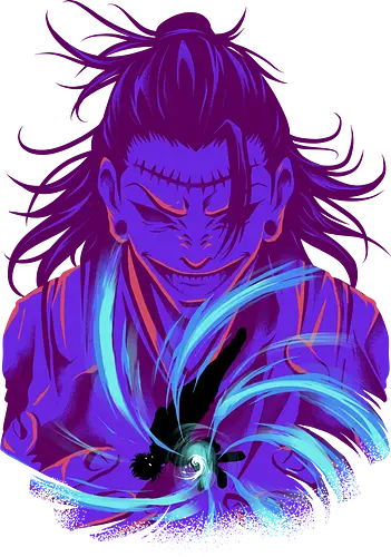 cursed king  - anime, manga, revenge, knight, darkart, illustration, cool, legend, jujutsu, getosuguru, sukuna, gojosatoru