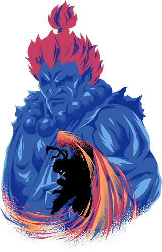 the real demon  - streetfighter, akuma, mbison, ryu, ken, fighter, game, 80s, cool, attack, versus