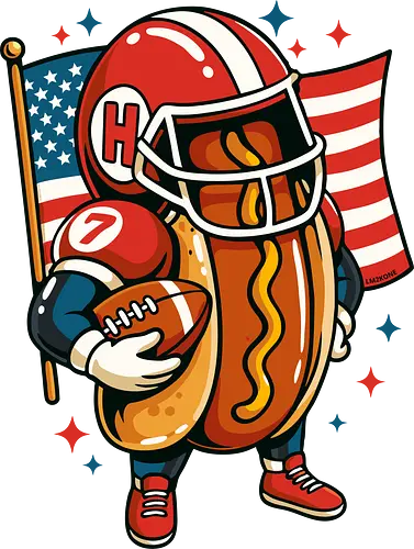 Amerika Hot Dog Rugby - Pop-Art, Geek, Amerikaner, Amerika, Lustig, Hotdog, Essen, Rugby, Football, 4. Juli, Unabhängigkeitstag, Ästhetisch, Illustration, Feinschmecker, lm2kone Amerika Hot Dog Rugby - Pop-Art, Geek, Amerikaner, Amerika, Lustig, Hotdog, Essen, Rugby, Football, 4. Juli, Unabhängigkeitstag, Ästhetisch, Illustration, Feinschmecker, lm2kone