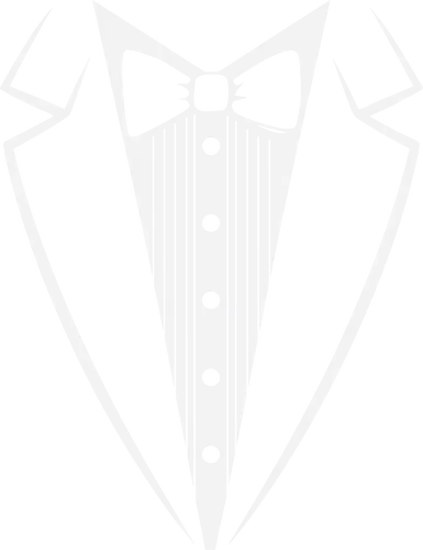 Minimalist Tuxedo Suit and Bow Tie Art Print - Tuxedo, formal wear, bow tie, minimalist, classy, elegant, suit, tuxedo art, fancy, formal party, prom, wedding, classic style, simple design, menswear, black tie, formal event, sophisticated, modern, clean look