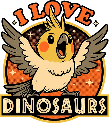 Bird Love Dinosaurs - Bird, Birdwatching, Dinosaur, Dino, Dinosaurs, Baby Dinosaur, Dinosaur Lover, Cute, Pet, Adorable, Joke, Funny, Prehistoric, Historical, History, Facts, Reptile, Nerd, Cocktail