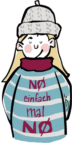 Nö, einfach mal nö! - Ringelpullisprüche, Ringeldinger, streifenweise, Spruch, Weisheit, Motivation, Ringelpulli, SprücheShirt, Cartoon Illustration, Nö, Nein, Statement, Handgezeichnet, Humor, Selbstironie, Streifenpulli, Spruchshirt, deutsch