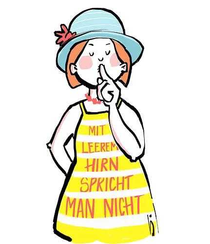 Mit leerem Hirn spricht man nicht - Ringelpullisprüche, Ringeldinger, streifenweise, Spruch, Weisheit, Motivation, Ringelpulli, SprücheShirt, Cartoon Illustration, Statement, Handgezeichnet, Humor, Selbstironie, Streifenpulli, Spruchshirt, deutsch