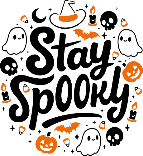Stay Spooky - Cute Halloween Black - pumpkin, scary, skull, spooky, stay spooky, summerween, trick or treat, aesthetic, candy corn, creepy, cute, halloween tee, happy halloween, horror, illustration, magical, monster Stay Spooky - Cute Halloween Black - pumpkin, scary, skull, spooky, stay spooky, summerween, trick or treat, aesthetic, candy corn, creepy, cute, halloween tee, happy halloween, horror, illustration, magical, monster