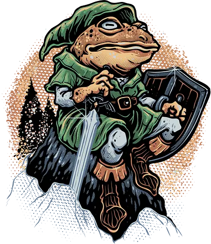 Adventure of the Toad - Gaming, gamer, vintage, retro gamer, video games, hero, frog, animal, toad
