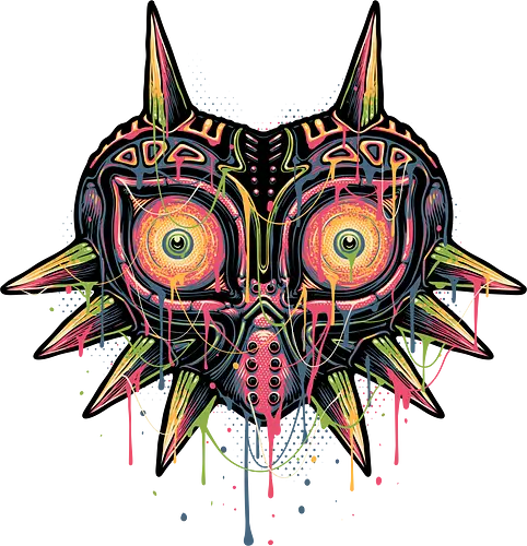 Colorful Mask - Gaming, gamer, vintage, retro gamer, video games, masks