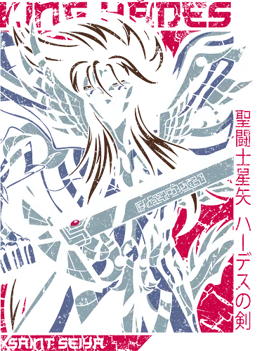 Hades God of the Underworld Saint Seiya Anime Art - Hades, Saint Seiya, King of the Underworld, anime, manga, Surplice, Hades Saga, god, anime art, fan merchandise, retro anime, Japanese animation, shonen, Saint Seiya art, epic battles, Greek mythology, Hades and Athena, bronze saints