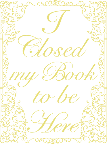I closed my book to be here - retro, books, novels, book lover, book cover, the princess bride