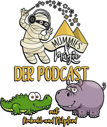 Podcast Mummies & Magic - Nilpferd, Krokodil, Mumie, Ägypten, Podcast, Pyramide