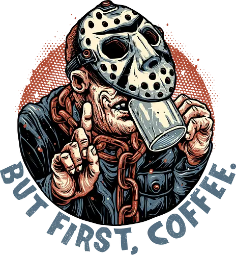 Camp Coffee - Horror, Halloween, horror movies, villain, classic horror, coffee, caffeine