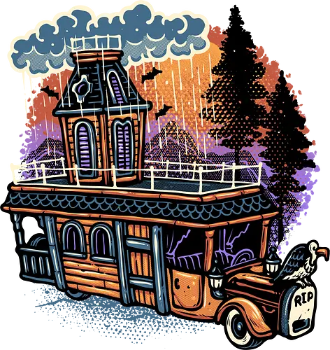 Gloomy Roadtrip - Horror, Halloween, cartoons, animated, animation, fictional, movie, family