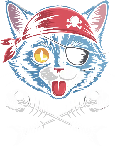 Pirate Cat Skull Crossbones - pirate cat t-shirt, cat skull crossbones shirt, funny pirate tee, cat lover graphic shirt, pirate costume cat shirt, quirky cat t-shirt, skull and crossbones cat tee, feline pirate shirt, funny cat pirate design, streetwear cat shirt, cool pirate graphic tee, eyepatch cat shirt