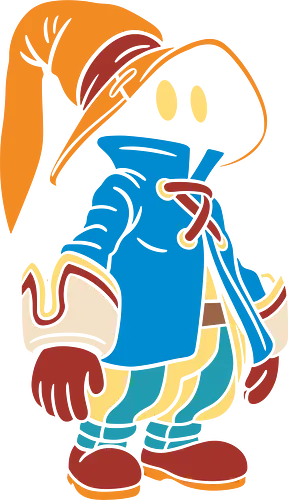 Vivi Ornitier's Magic - manga, Vivi Ornitier, Final Fantasy IX, Final, Black Mage, classic RPG, video game art, JRPG, gaming merchandise, fantasy, minimalist video game art, retro gaming, fan art, anime, Final Fantasy IX character