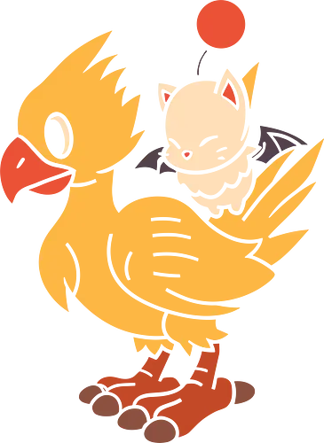 Kweh and Kupo Duo - Chocobo's Dungeon, Kweh, Kupo, Final, gaming art, video game characters, minimalist art, retro gaming, JRPG, fantasy creatures, fan art, kawaii, cute anime, gaming merchandise, Final Fantasy IX, Final Fantasy art Kweh and Kupo Duo - Chocobo's Dungeon, Kweh, Kupo, Final, gaming art, video game characters, minimalist art, retro gaming, JRPG, fantasy creatures, fan art, kawaii, cute anime, gaming merchandise, Final Fantasy IX, Final Fantasy art