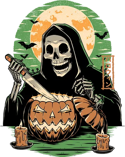 Halloween Pumpkin Carving  - halloween, carving, god, creepy, samhaim, spooky, autumn, skull, skeleton, pumpkin