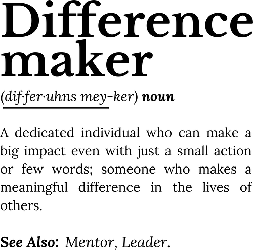 Difference Maker – Inspirierendes Zitat - Einflussnahme, Difference Maker, inspirierendes Zitat, Motivation, Veränderer, positive Energie, Mentor Geschenk, Führung, Einfluss, Ermutigung, Lebensveränderer, kleine Taten, Empowerment, Unterstützung, Freundlichkeit, aufbauend, Lehrer Geschenk, Freund Geschenk, Vorbild, Persönlichkeitsentwicklung, Selbstverbesserung, Inspiration, Lebenslektionen, positive Einstellung, motivierende Kunst