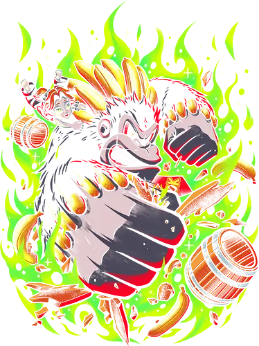 Green Bananza - Gorilla, Gamer, Games, gamer apparel, monkey, ape, retro, retro vintage, retro gamer, vintage, vintage retro, bananza, Kaiju, banana, retro vintage aesthentic