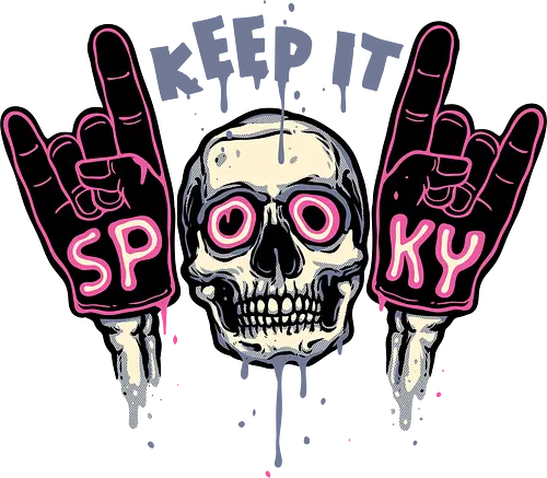 Keep It Spooky - humor, skulls, Cute, funny, spooky, horror, Halloween