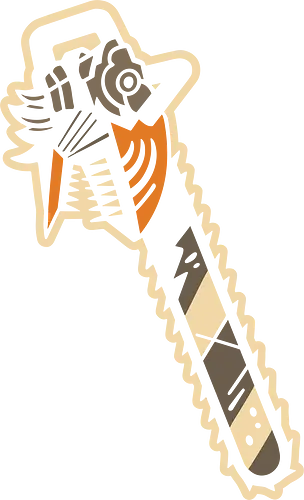Chainsaw's Groovy Grip - chainsaw, horror, movie, cult classic, b-movie, halloween, scary, weapon, thriller, zombie, monster, graphic tee, spooky, Paranormal, fan art, retro
