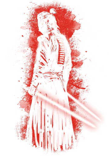 Dark side of the ninja - japan, ninja, light saber