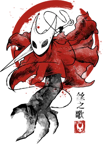 sumi e silksong - silksong, hollowknight, knight, lancer, beetle, insect, adventure, cool, awesome, hero, game