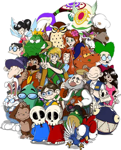 Dream-Team - Princess, link's awakening, cocolint, traum, dream, marin, tarin, gameboy, switch, windfisch, windfish, eule, owl, Hero of Time