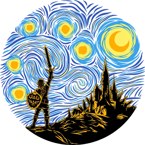 Starry Quest - Legend, Hero of Time, Master sword, Starry Night