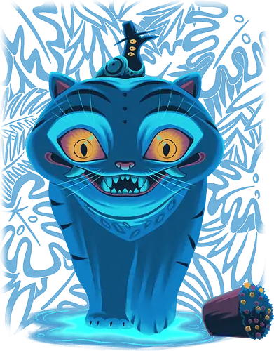 Blue Demon Cat - K-Pop Demon Hunters, Derpy